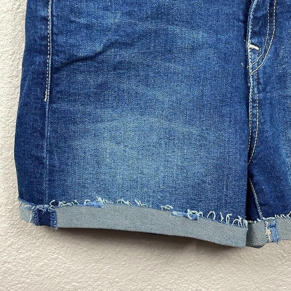 NWT True Religion Jennie Curvy Shorts Medium Dark Wash High Rise Sz 29